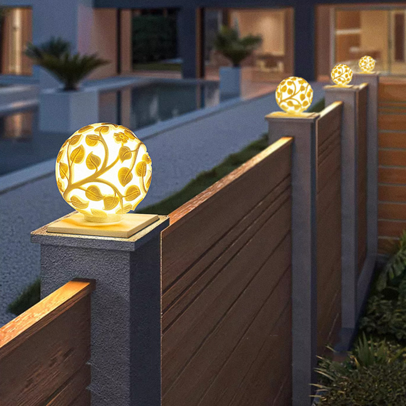 Lighting Decoration Outdoor - 야외 기둥 조명 태양광 LED 기둥