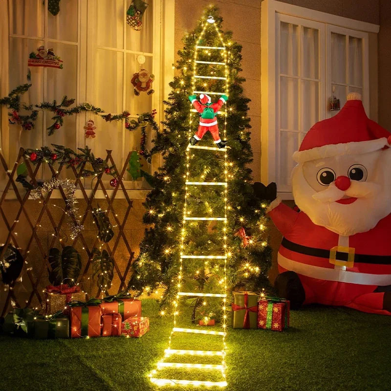 Lighting Decoration Outdoor - LED 크리스마스 조명 산타클로스 장식 사다리형