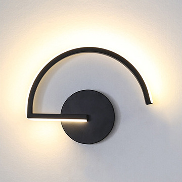 Lighting Decor Bedroom - 현대적인 북유럽 LED 벽등, 미니멀리스트 블랙
