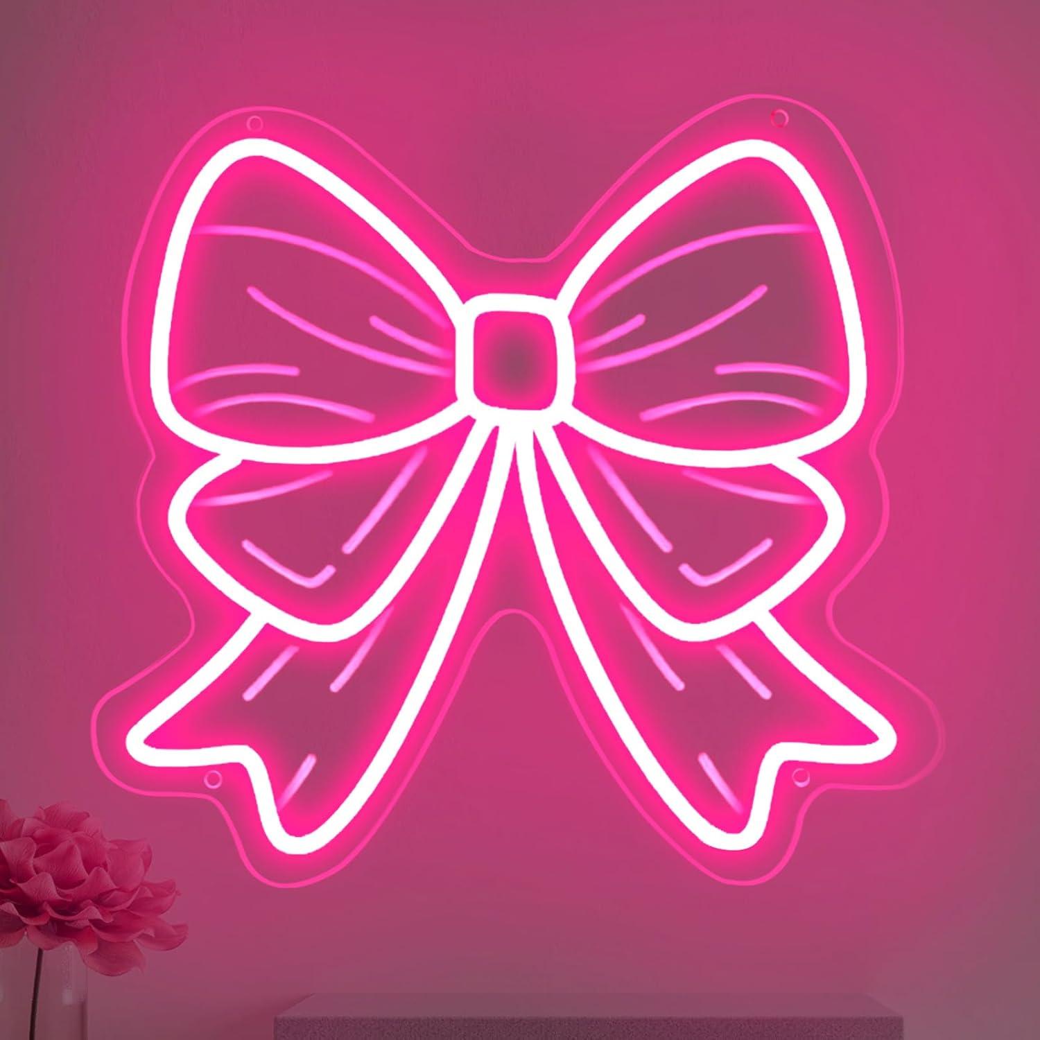 Led Lighting Wall Decor - 보우 네온사인 USB 디머블 LED 네온