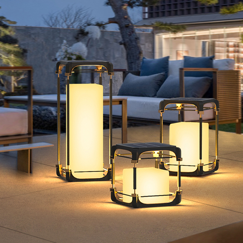 Lighting Decoration Outdoor - 빛나는 플로어 램프 안뜰 태양광 LED