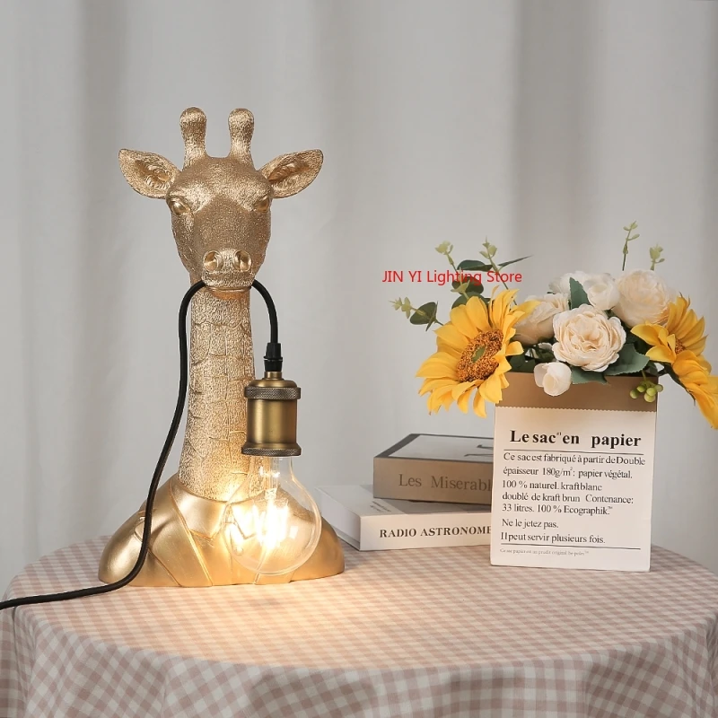 골든 핫 세일즈 레진 기린 LED 플로어 램프 (침실  - Decor Lighting Sales 리뷰 및 가격