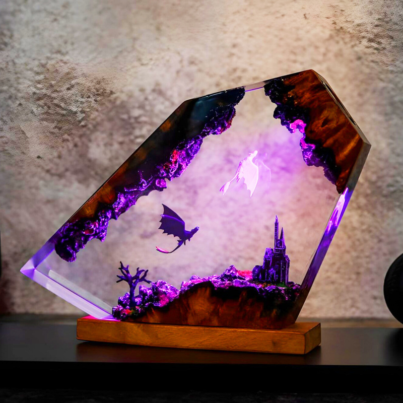 창의적인 레진 무드등 침실 침대 옆 램프 보헤미안 스타 - Decor Lighting Sales 리뷰 및 가격