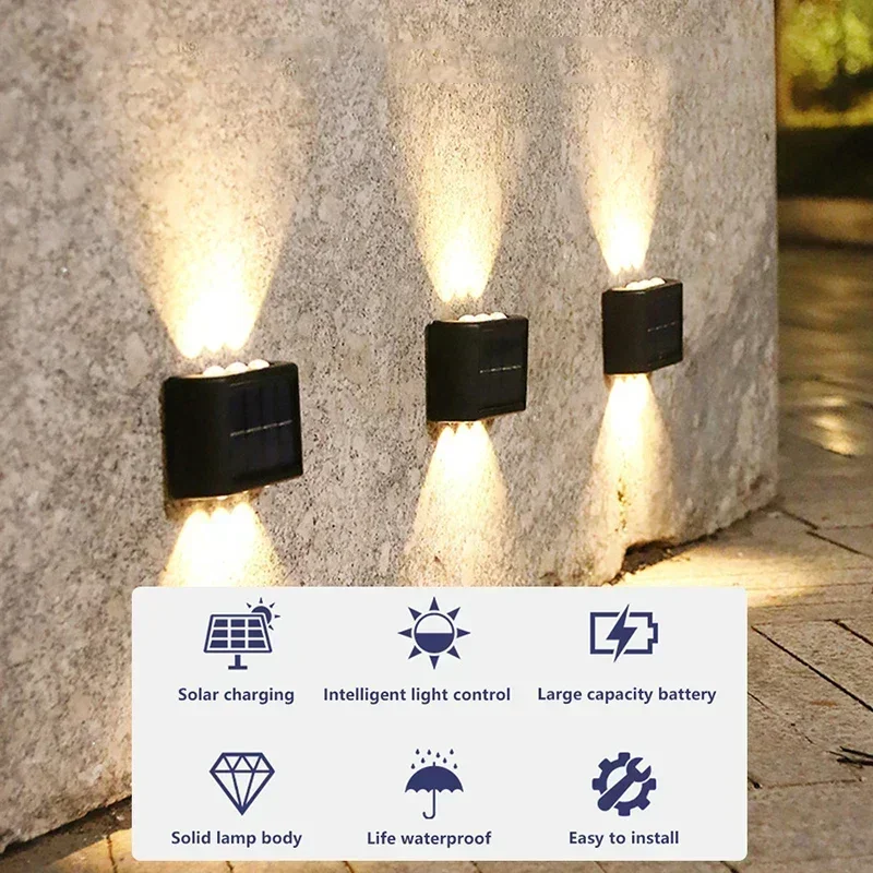 LED 태양광 조명 야외 방수 솔라 벽등 위아래 발광  - Led Lighting Wall Decor 리뷰 및 가격