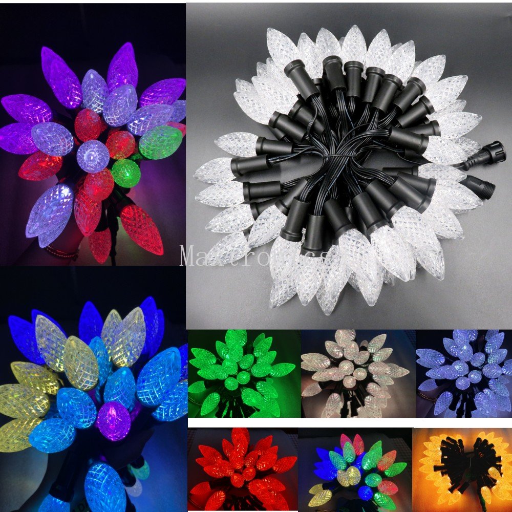새로운 50leds/String C9 DC12V WS2 - Decor Lighting Address 리뷰 및 가격