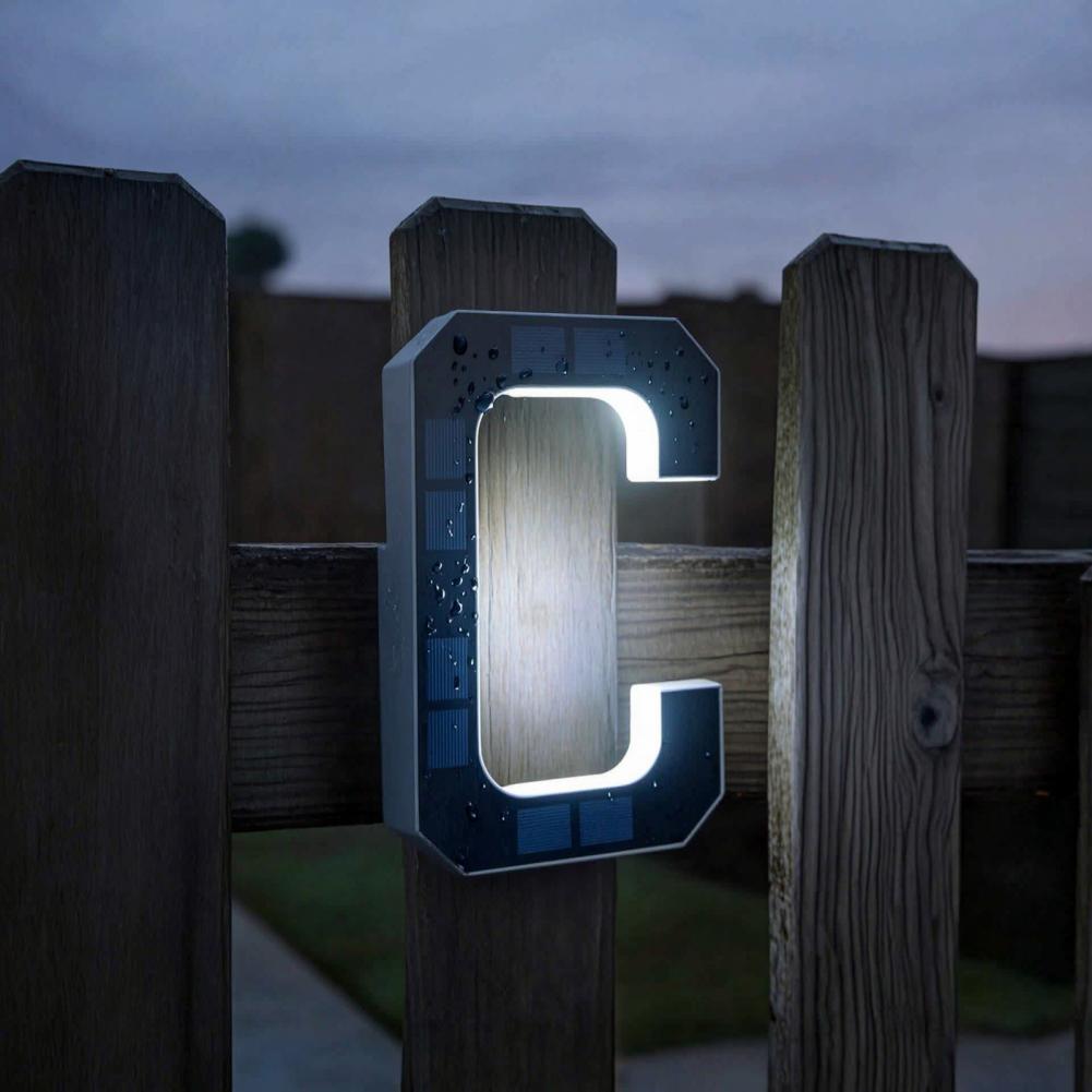 태양광 주소 번호 표시판, LED 조명 A-D 글자 및 - Decor Lighting Address 리뷰 및 가격