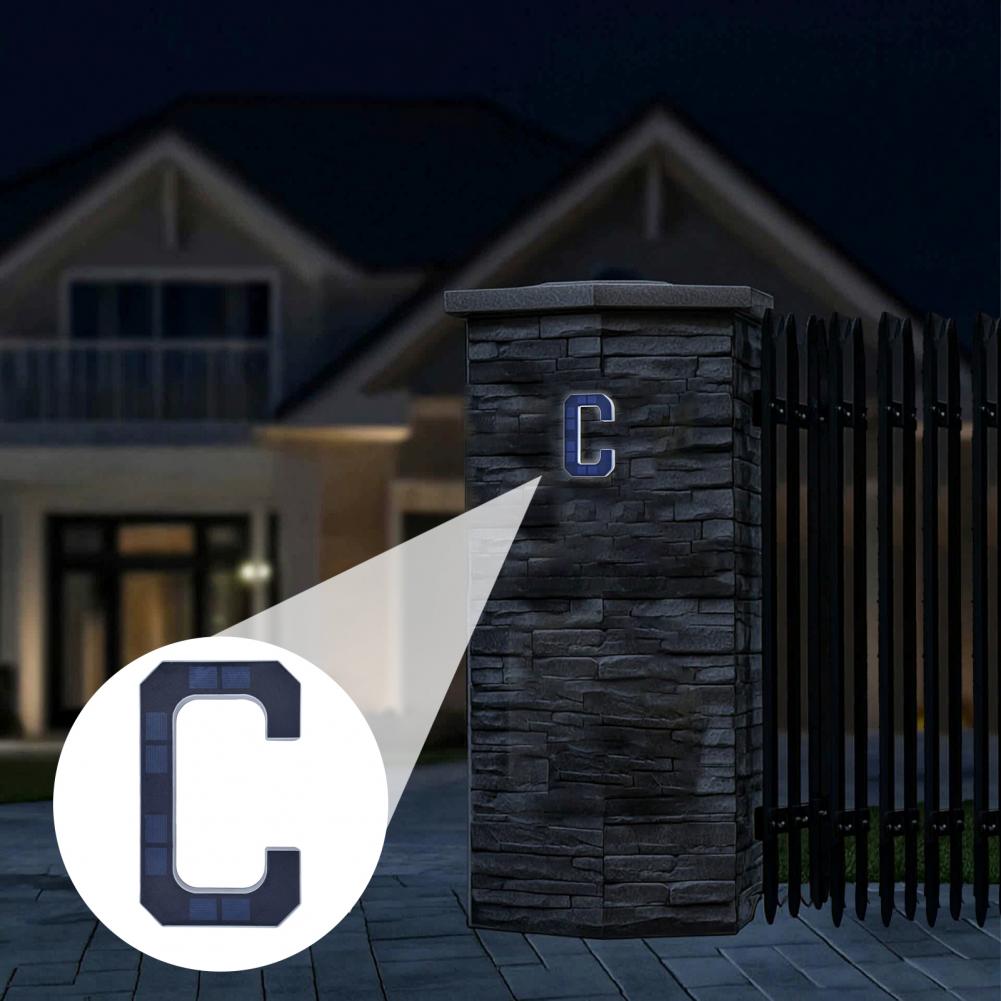 태양광 주소 번호 표시판, LED 조명 A-D 글자 및 - Decor Lighting Address 리뷰 및 가격