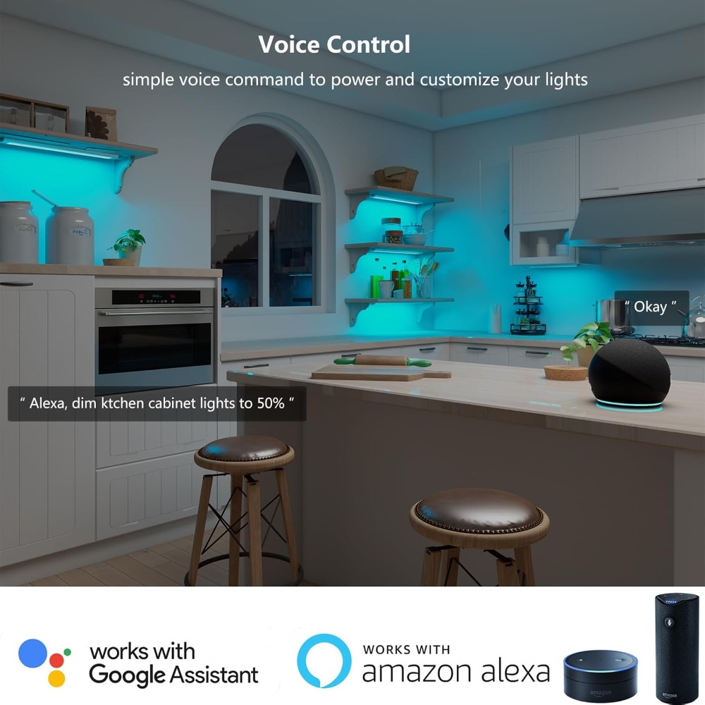DC12V RGB 컬러 언더 캐비닛 조명 Zigbee3 - Kitchen Decor Lighting 리뷰 및 가격