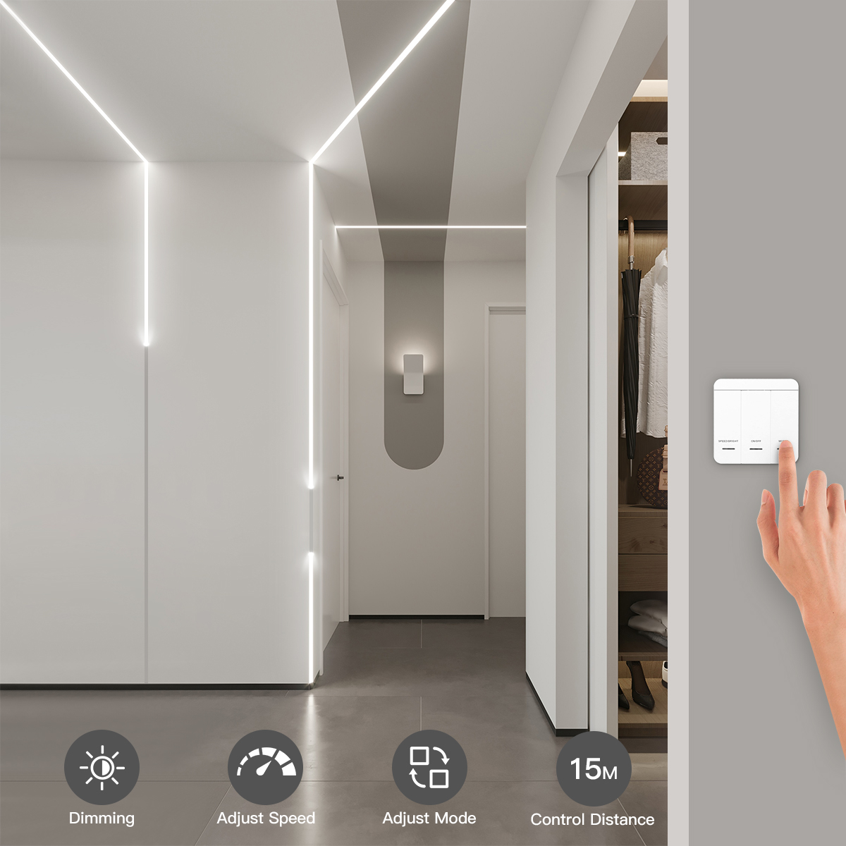 스마트 Addressable1-4pcs LED 스트립  - Kitchen Decor Lighting 리뷰 및 가격