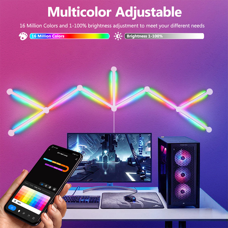 스마트 RGB 벽등, 블루투스 앱 연결 LED 라이트  - Led Lighting Wall Decor 리뷰 및 가격