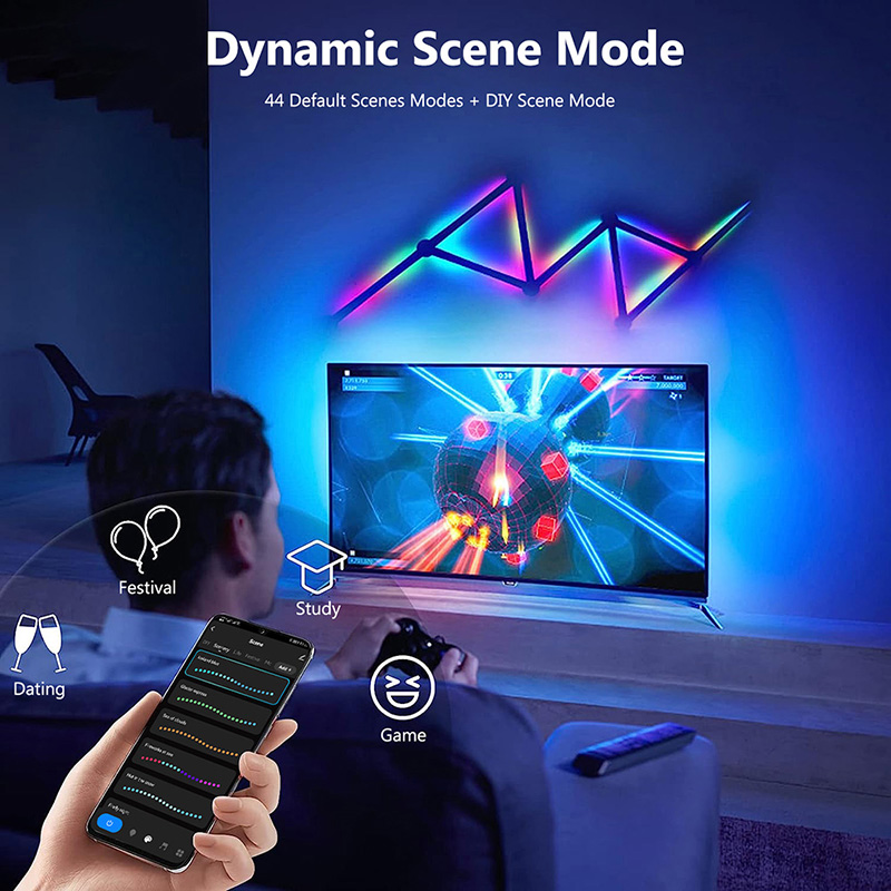 스마트 RGB 벽등, 블루투스 앱 연결 LED 라이트  - Led Lighting Wall Decor 리뷰 및 가격
