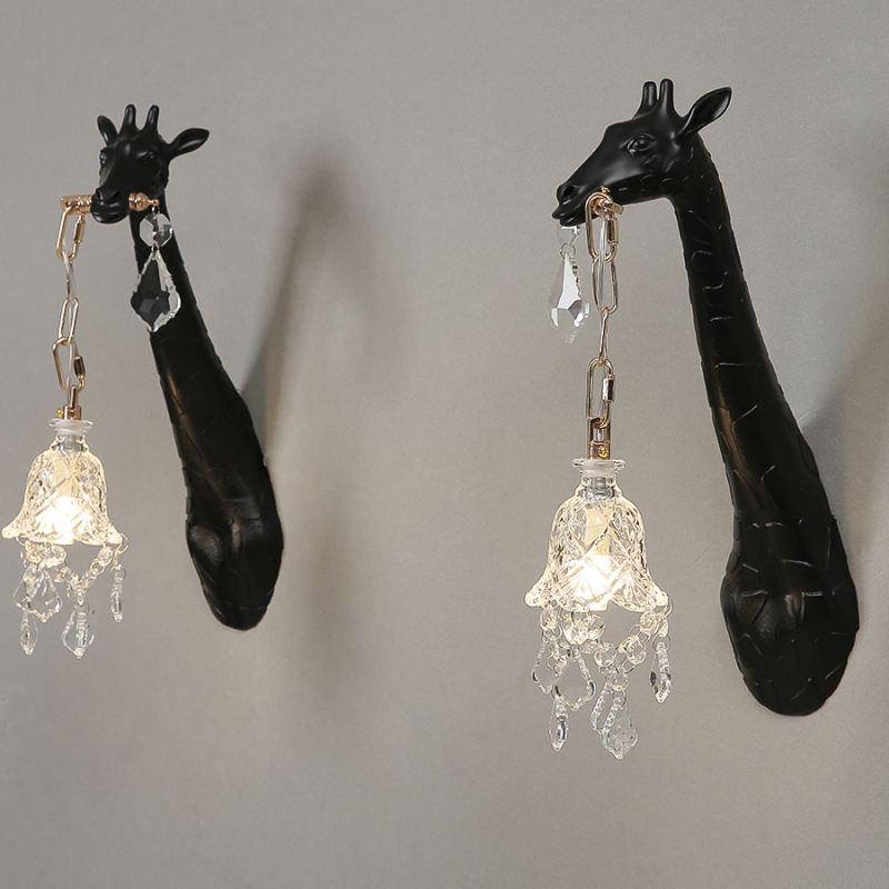 레진 기린 LED 벽등 침실 조명 복도 거실 장식 조명 - Decor Lighting Sales 리뷰 및 가격