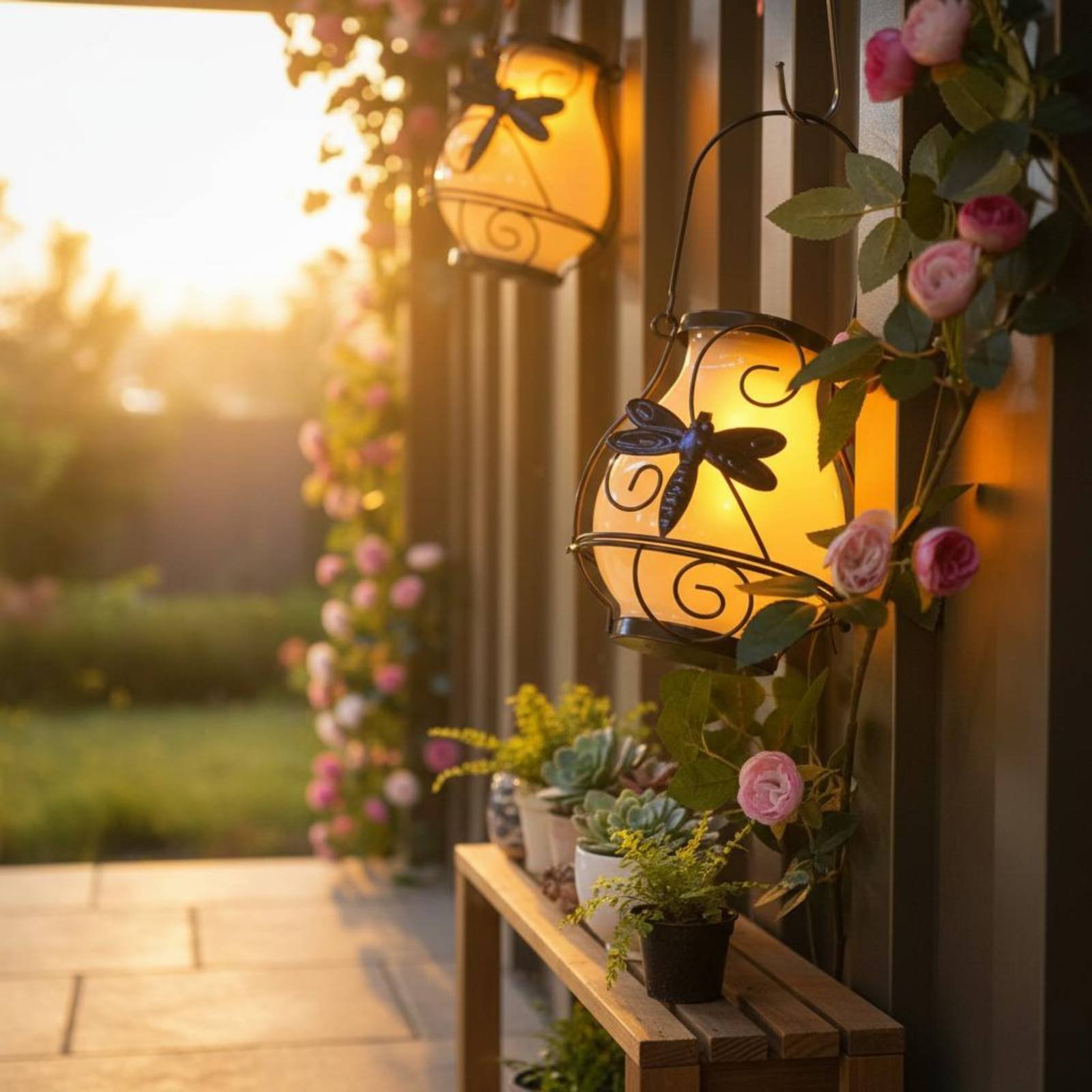 태양열 나비 랜턴 방수 나비 태양열 랜턴 장식용 마당  - Lighting Decoration Outdoor 리뷰 및 가격