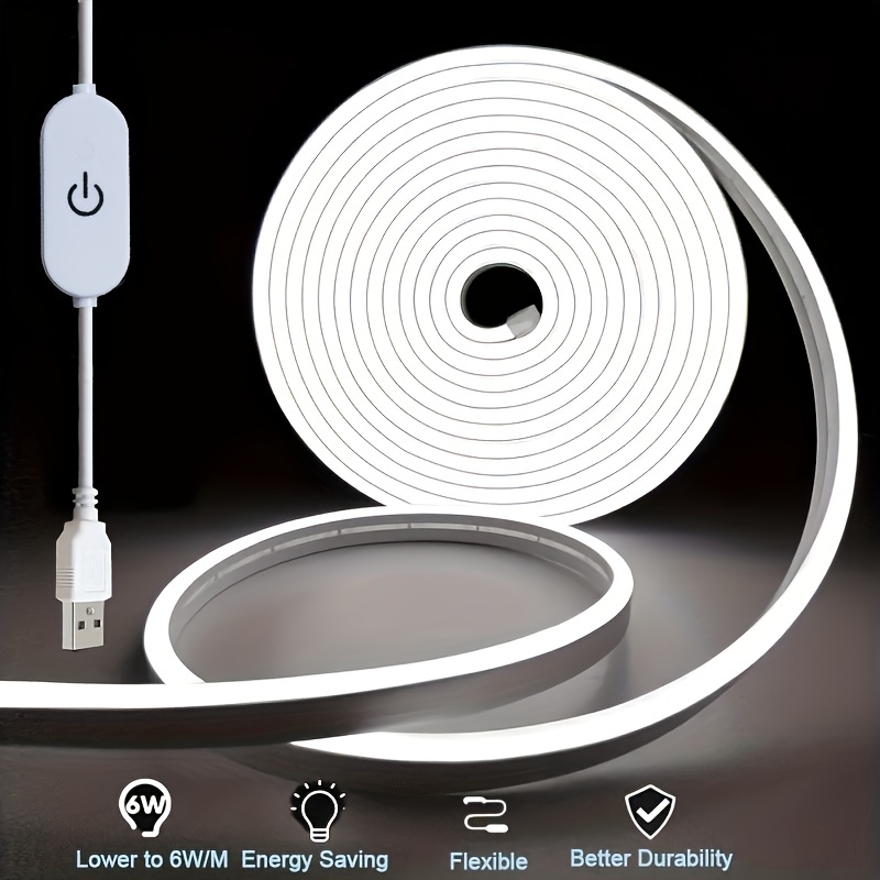 5V USB 터치 센서 LED 네온 스트립 조명 디밍  - Kitchen Decor Lighting 리뷰 및 가격