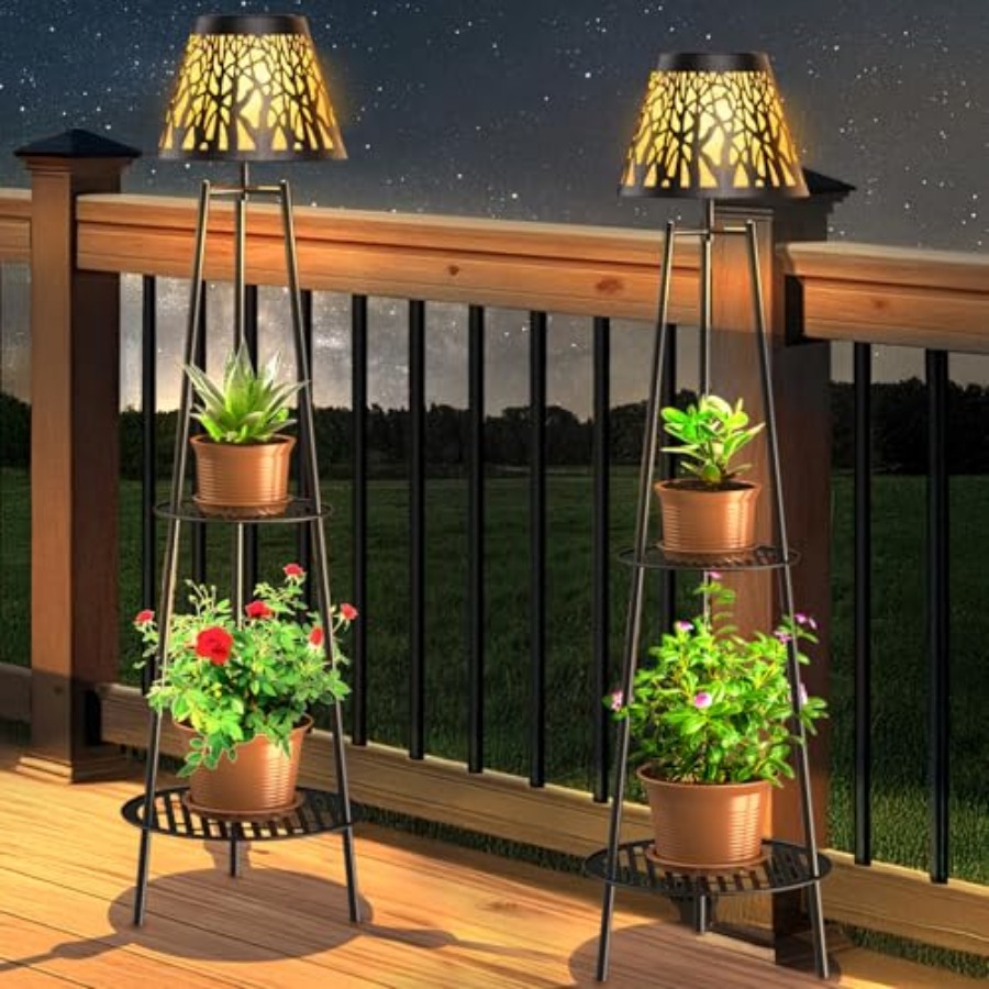 2팩 야외용 태양광 바닥 램프(식물 스탠드 포함) 방수 - Lighting Decoration Outdoor 리뷰 및 가격