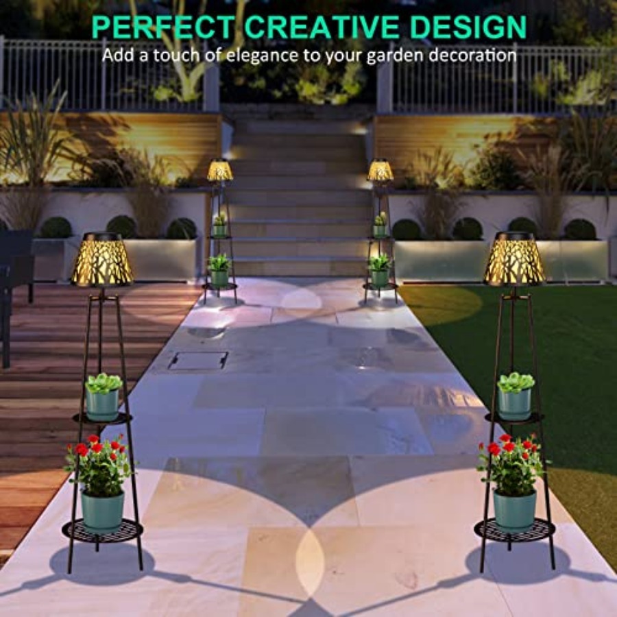 2팩 야외용 태양광 바닥 램프(식물 스탠드 포함) 방수 - Lighting Decoration Outdoor 리뷰 및 가격