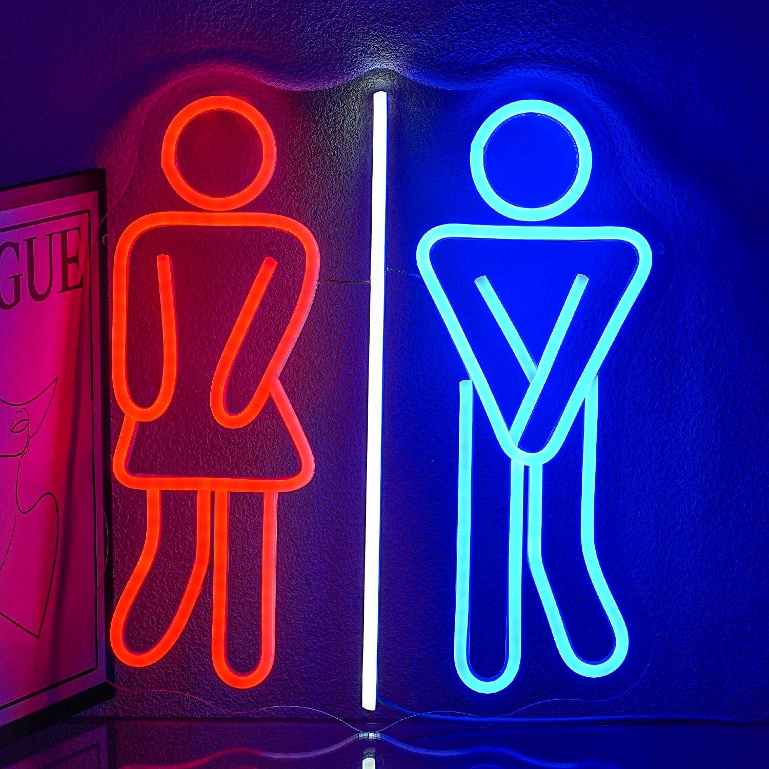화장실 네온사인, 화장실용 USB 디밍 가능 LED 조 - Led Lighting Wall Decor 리뷰 및 가격