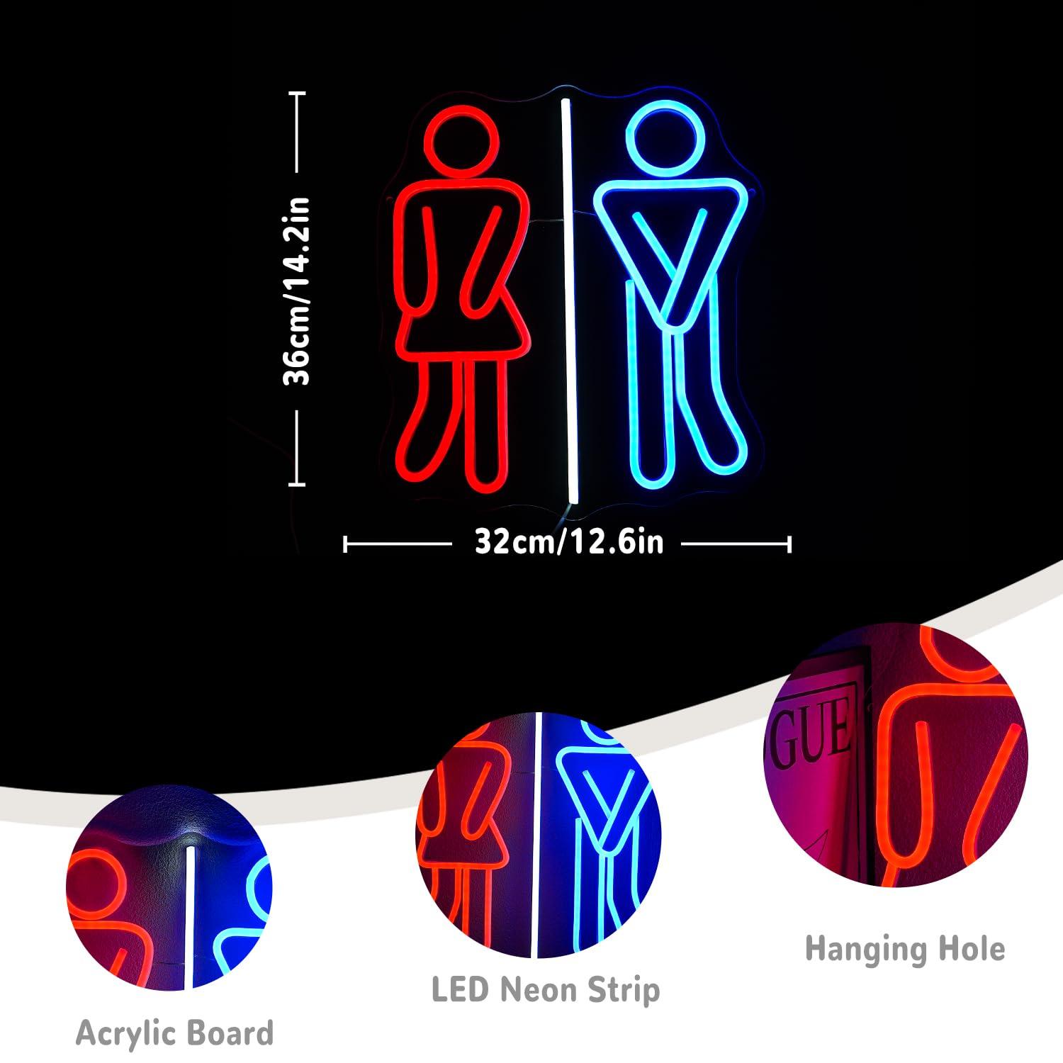 화장실 네온사인, 화장실용 USB 디밍 가능 LED 조 - Led Lighting Wall Decor 리뷰 및 가격
