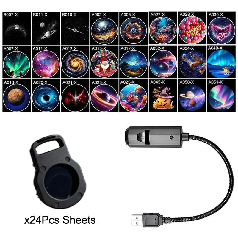 뜨거운 판매 로맨틱 회전식 갤럭시 스타 프로젝터 USB - Decor Lighting Sales 리뷰 및 가격