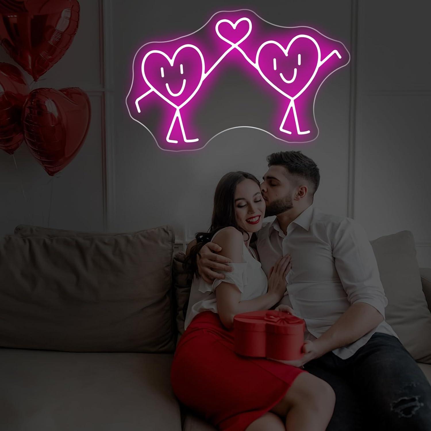 사랑 네온사인 USB 디밍 가능 LED 네온 조명, 결 - Led Lighting Wall Decor 리뷰 및 가격