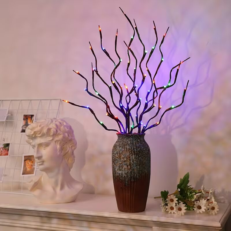 1/2PC 20LED 벚꽃 나무 가지 조명 실내외 홈  - Lighting Decoration Outdoor 리뷰 및 가격