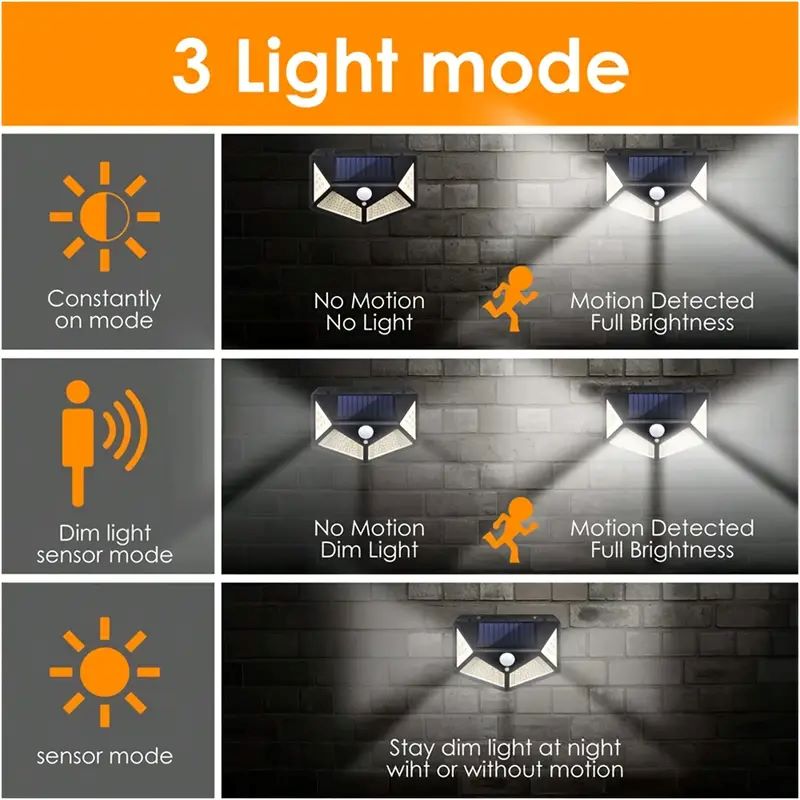100LED 야외 태양광 정원등, 모션 센서 방수 태양 - Lighting Decoration Outdoor 리뷰 및 가격