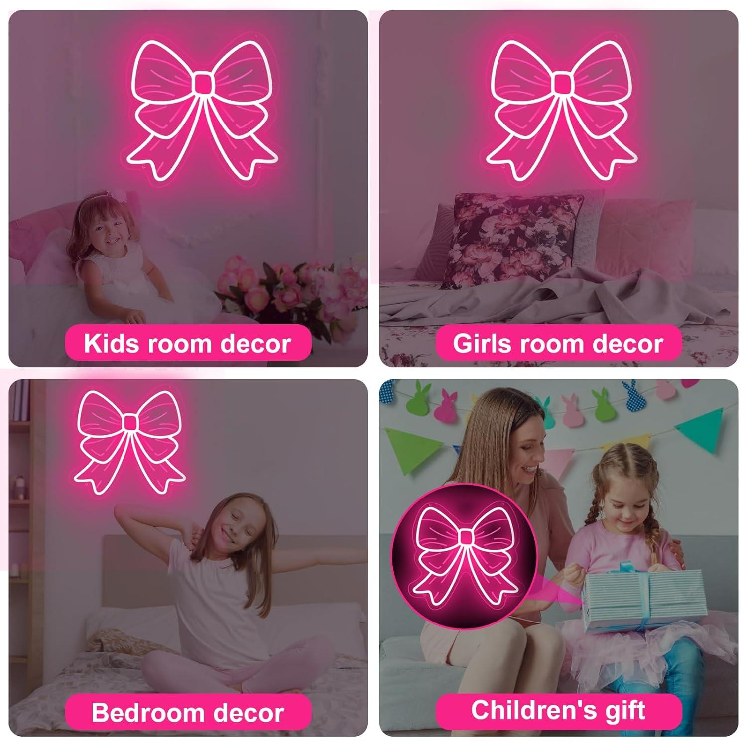보우 네온사인 USB 디머블 LED 네온 조명, 소녀방 - Led Lighting Wall Decor 리뷰 및 가격