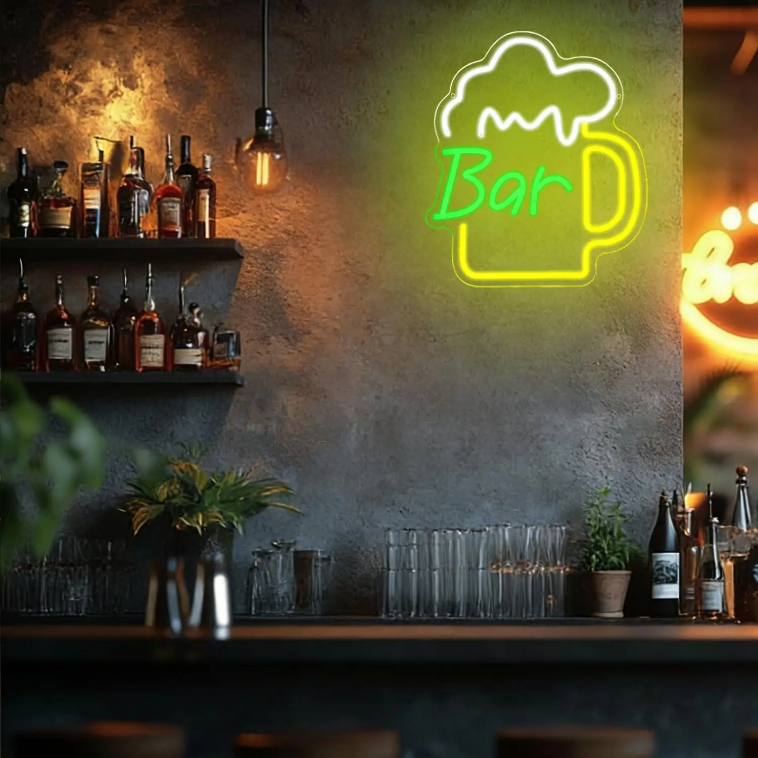 맥주 바 네온사인 USB 디밍 가능 LED 조명 (사업 - Led Lighting Wall Decor 리뷰 및 가격