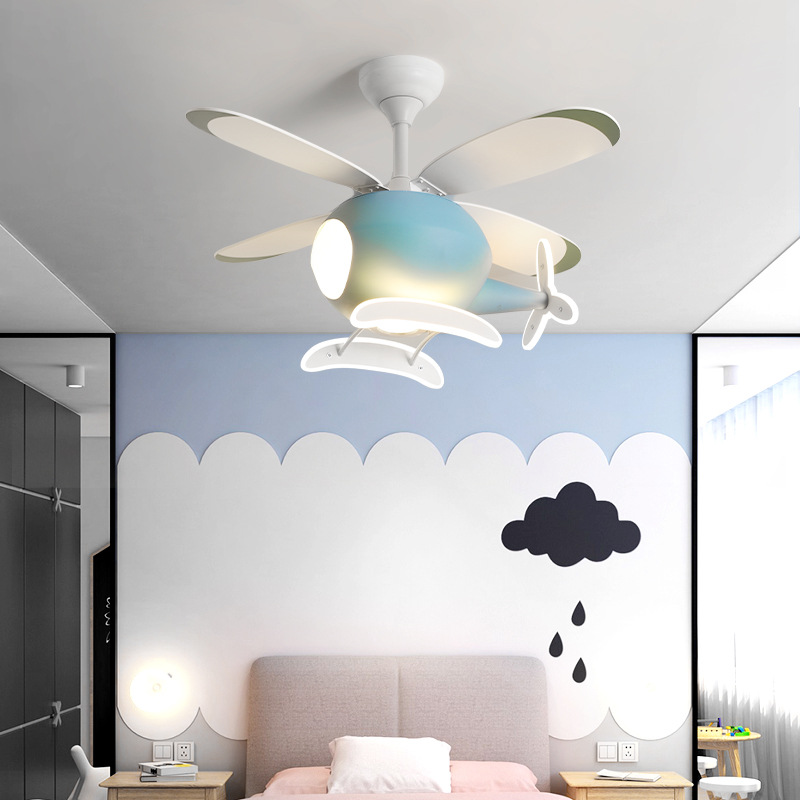현대 창조적 인 만화 비행기 팬 라이트 간단한 장식 L - Lighting Decor In Room 리뷰 및 가격