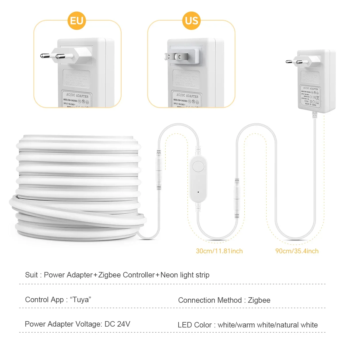 Zigbee 3.0 24V 네온 LED 스트립 라이트  - Kitchen Decor Lighting 리뷰 및 가격