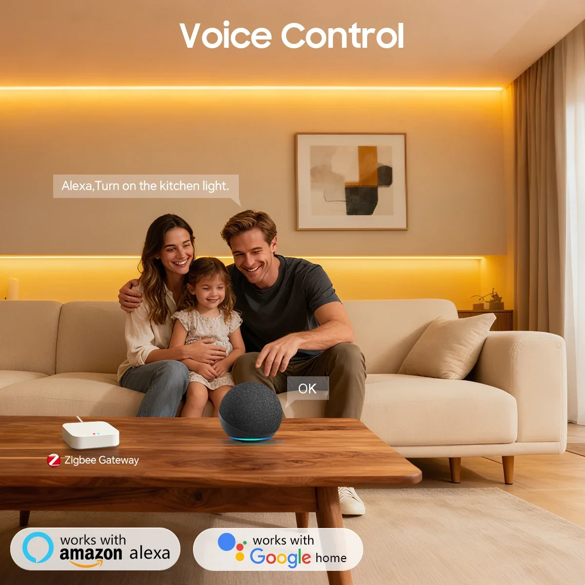 Zigbee 3.0 24V 네온 LED 스트립 라이트  - Kitchen Decor Lighting 리뷰 및 가격